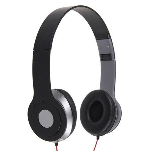 3.5mm Headphone Earphone Earbuds Headset Stereo fr iPhone iPod MP3 MP4 PC Tablet( color black