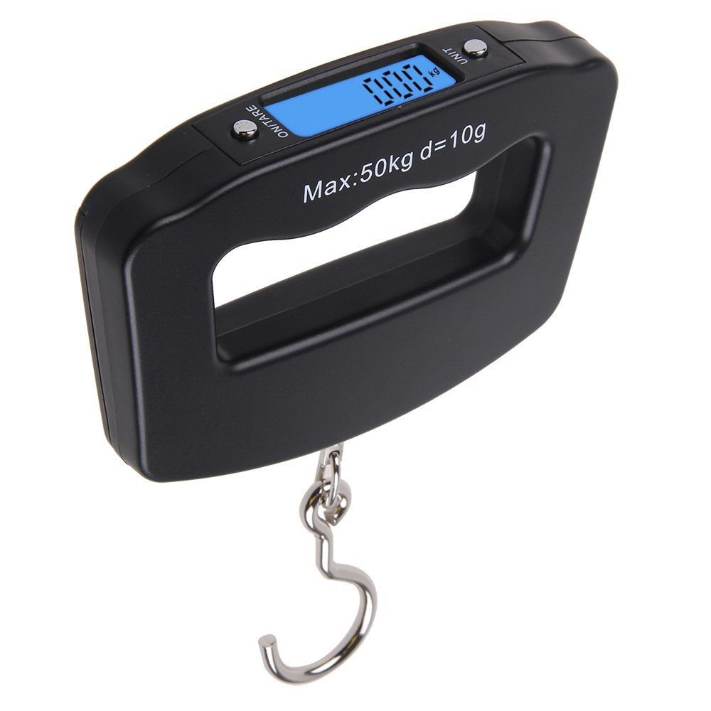 50kg/10g LCD Portable Digital Fish Hanging Luggage Weight Electronic Hook Scale