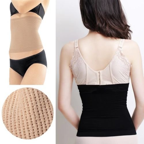 Invisible Tummy Waist Trimmer Body Shaper Slim Belt Fat Weight Loss Fit Exercise(COLOR BLACK