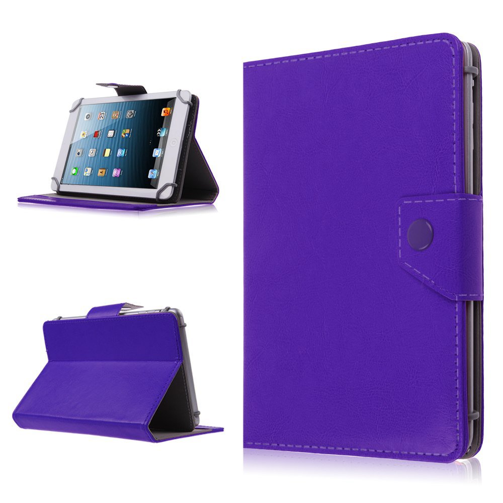 Magnetic Folio PU Leather Case Cover Stand for 7" inch Android Tablet PC MID PDA (color purple