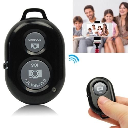 Wireless Bluetooth Camera Remote Control Selfie Shutter For iPhone Samsung Phone(COLOR BLACK