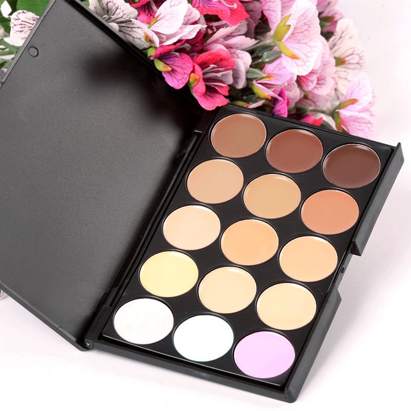 15 Colors Makeup Neutral Face Eye shadow Camouflage Cosmetic Concealer Palette AS3