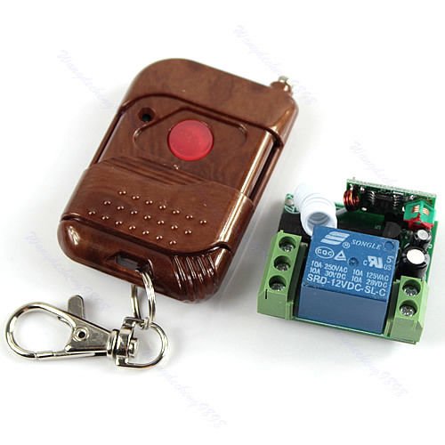 12V Signal Fixed Channel Wireless Remote Encoding Control Switch