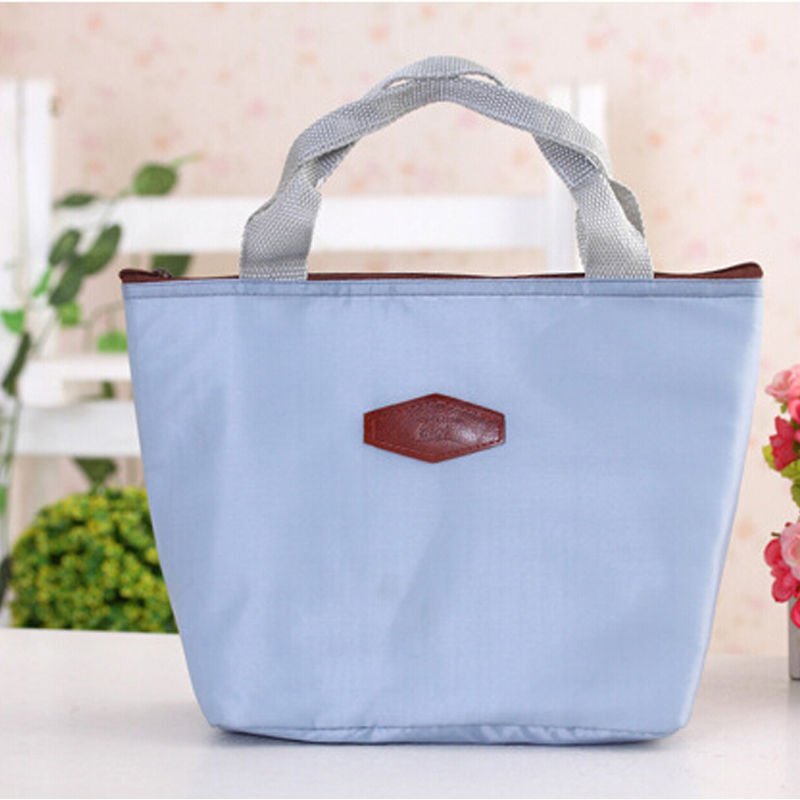 Thermal Outdoor Waterproof Warmth Lunch Box Storage Picnic Bag Pouch Portable ( color gray