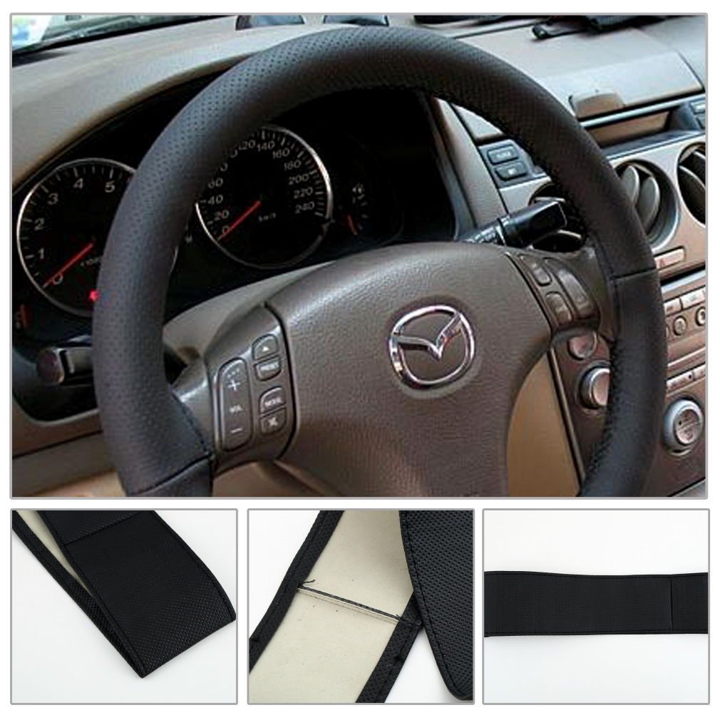 DIY Leather Car Auto Steering Wheel Cover