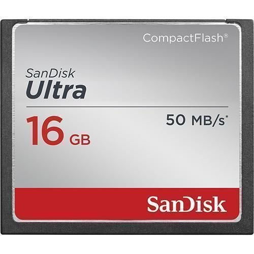SANDISK ULTRA COMPACT FLASH 50M 16GB 16G 16 G CF FLASH MEMORY CARD NEW