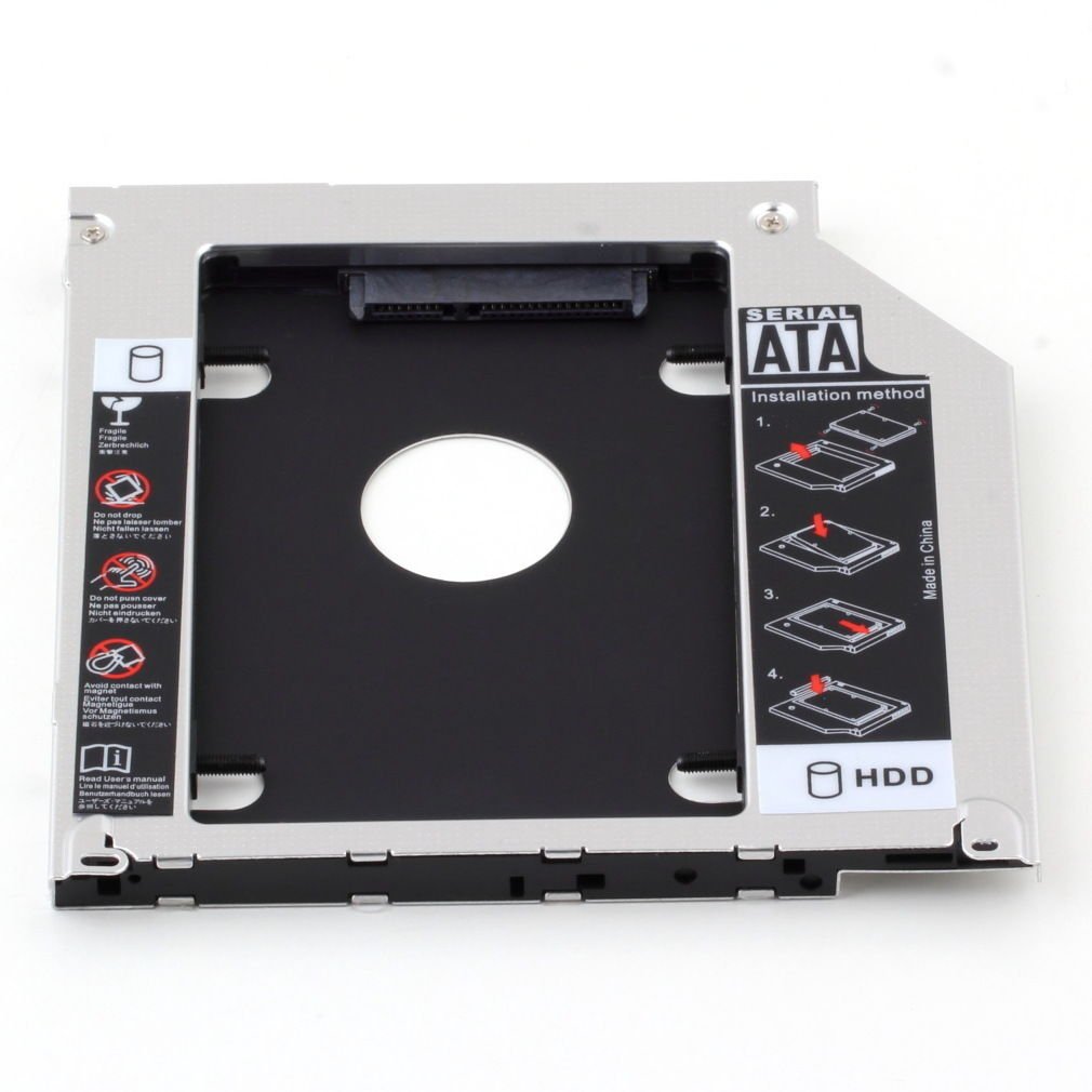 2nd 9.5mm SATA HDD SSD Hard Drive Caddy Bay for MacBook Pro 13" 15" 17"