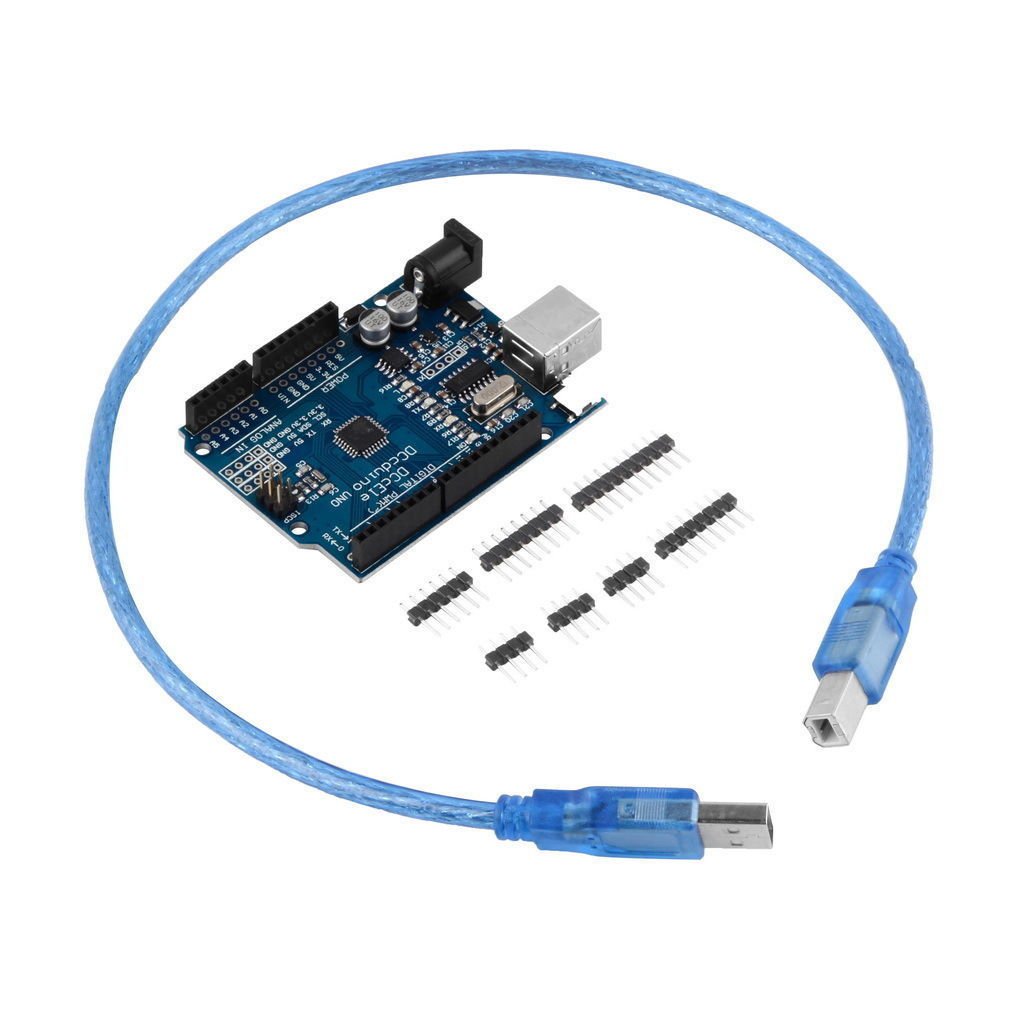 ATmega328P CH340G UNO R3 Board & USB Cable +7 Gilded Pin for Arduino DIY
