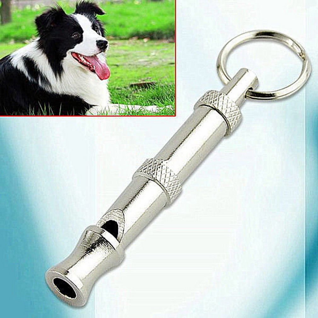 Pet Dog Training Adjustable Whistle Sound with Keychain for Dog Pet