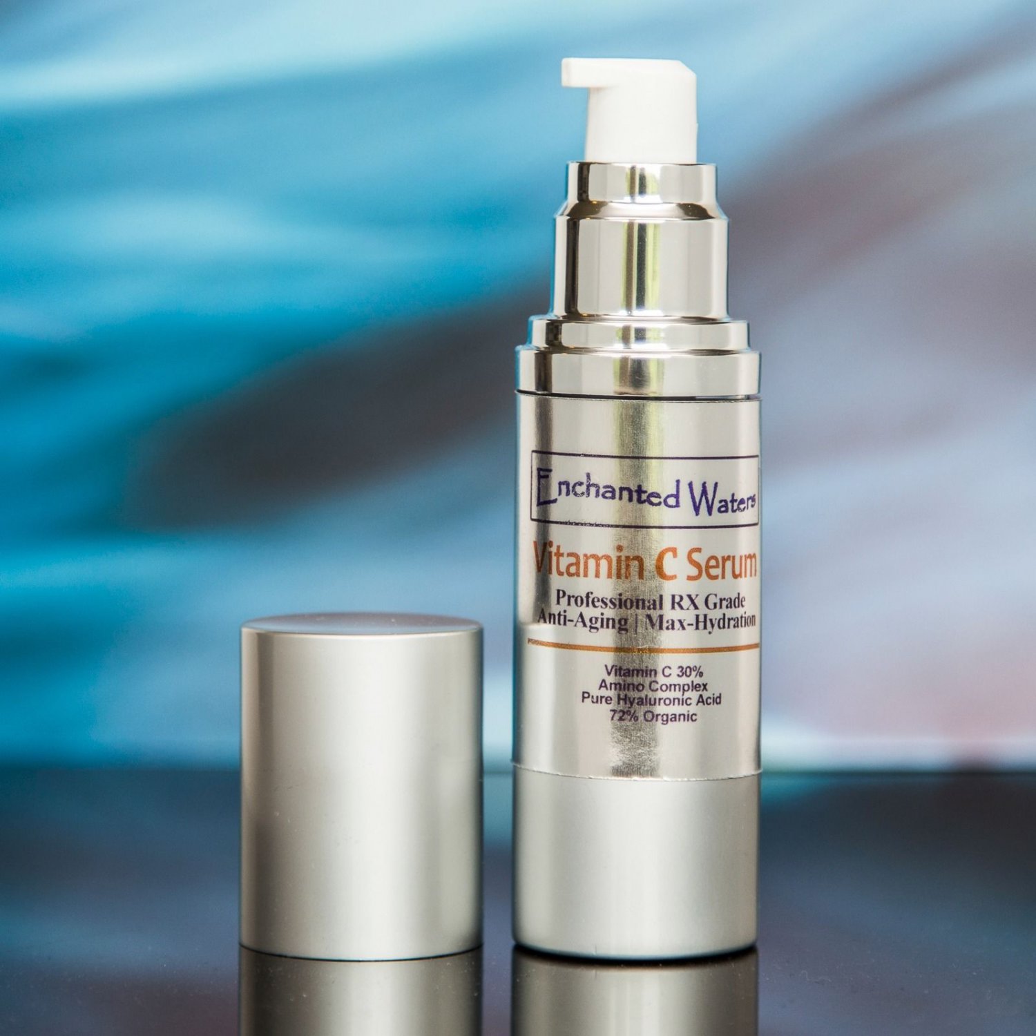 VITAMIN C 30% + E & HYALURONIC ACID 100% Anti Aging Serum, FERULIC ACID, MSM Reverse Sun Damage