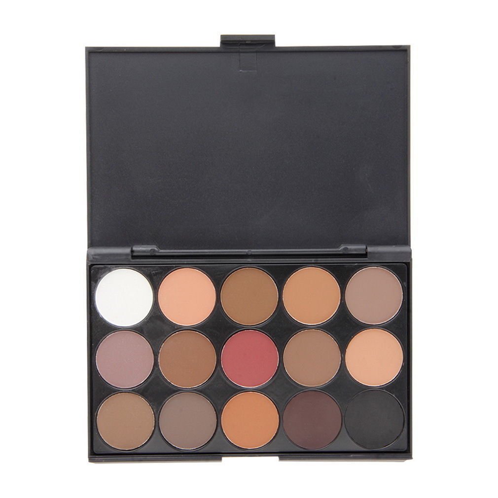 Professional 15 Colors Warm Matte Shimmer Eyeshadow Palette Cosmetic