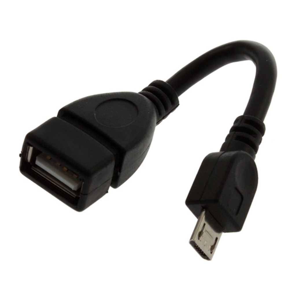 USB A Female to Micro USB 5 Pin Male Adapter Host OTG Data Charger Cable
