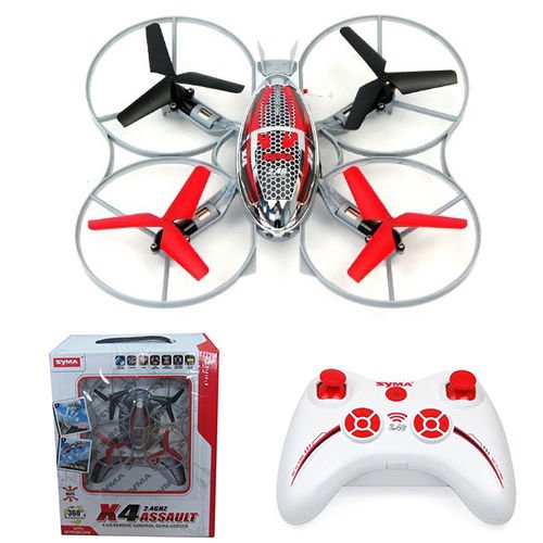 Syma X4 2.4G 4CH Remote Control RC Helicopter QuadCopter Aircraft Gyro Red New USA Seller