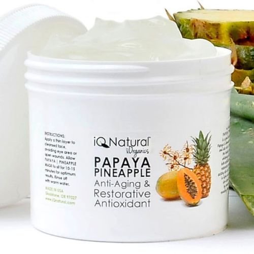 Papaya Pineapple Skin Lightening Brightening Facial Exfoliate Mask Anti Aging
