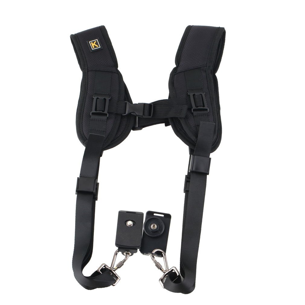 Double Dual Shoulder Neck Strap Sling Belt For Digital SLR DSLR Camera