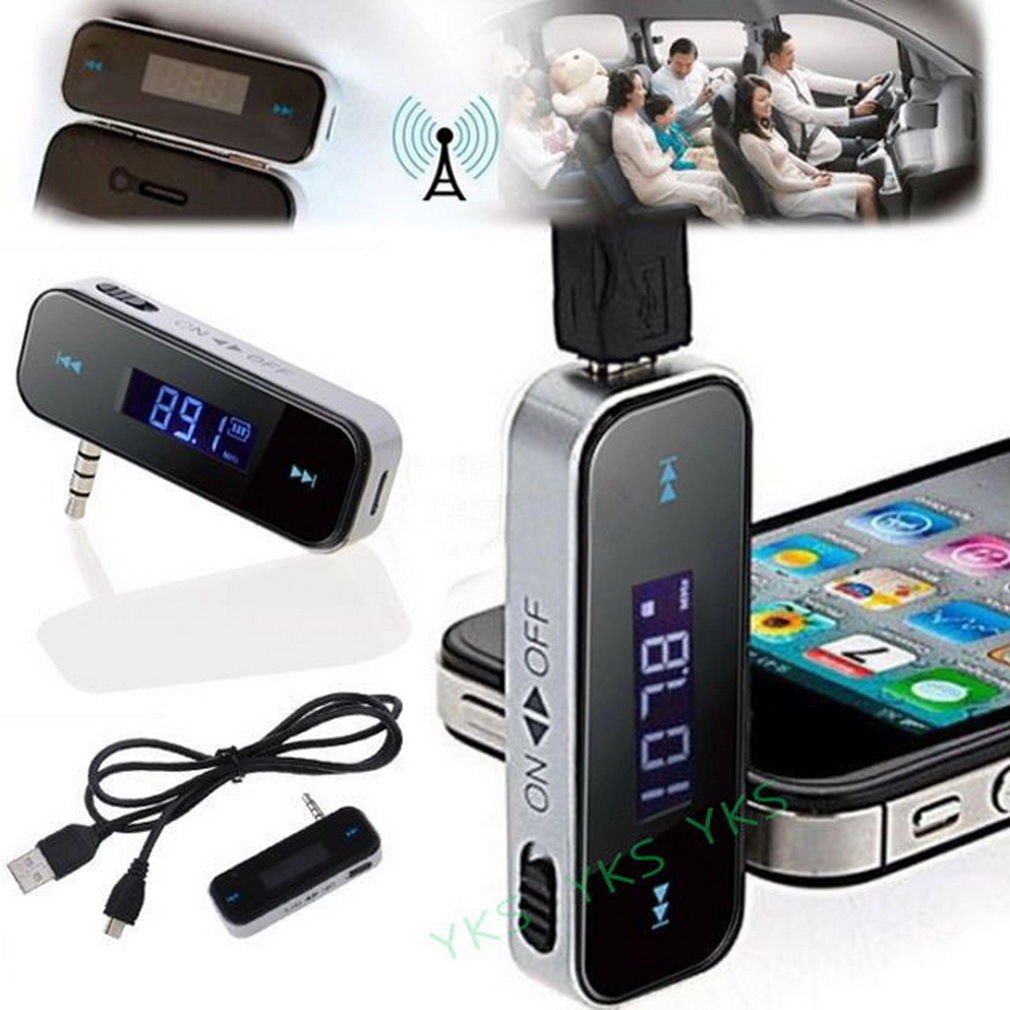 3.5mm In-car Wireless Fm Transmitter for Phone 4S 5 Pod Touch Galaxy S2 MP3 JY6