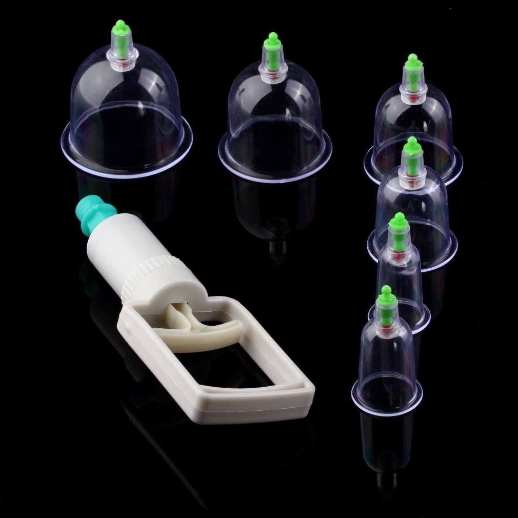 6 Cups Medical Chinese Body Cupping Massage Healthy Kit Chinese Medicine BV6