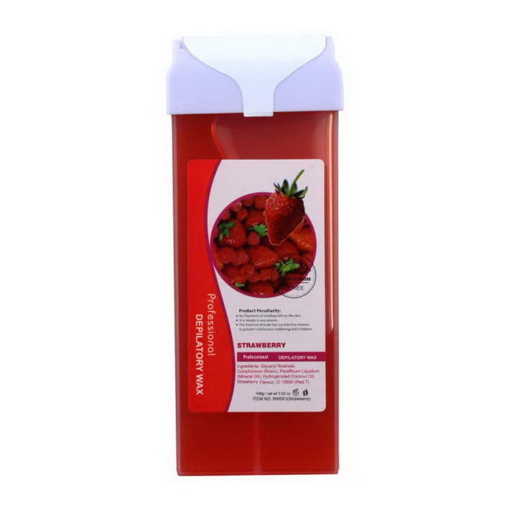 Roll On Hot Depilatory Wax Cartridge Heater Waxing Hair Removal STRAWBERRY BV6