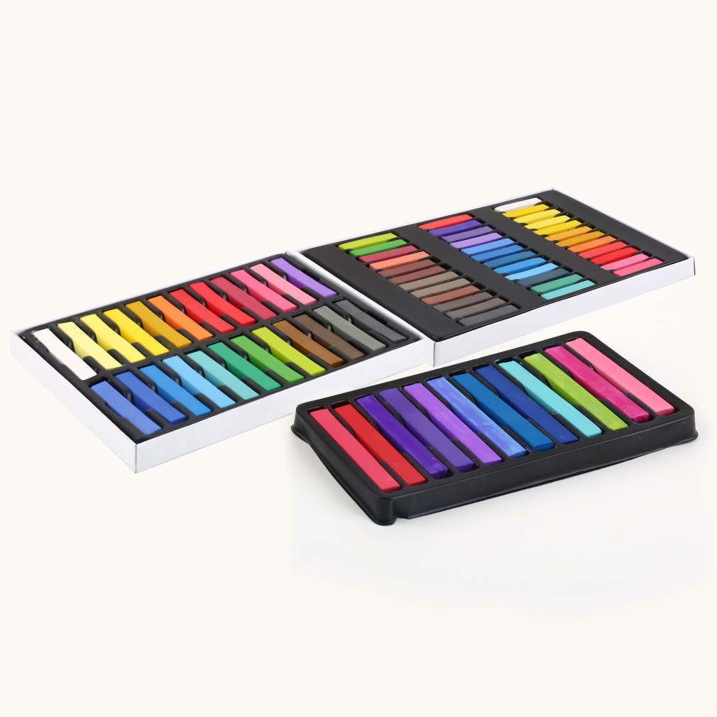 12 Colors Non-toxic Temporary Pastel Hair Square Dye Color Chalk KL4