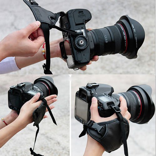Leather Camera Wrist Strap Hand Grips for Canon Sony Olympus Nikon GoPro DSLR KL8