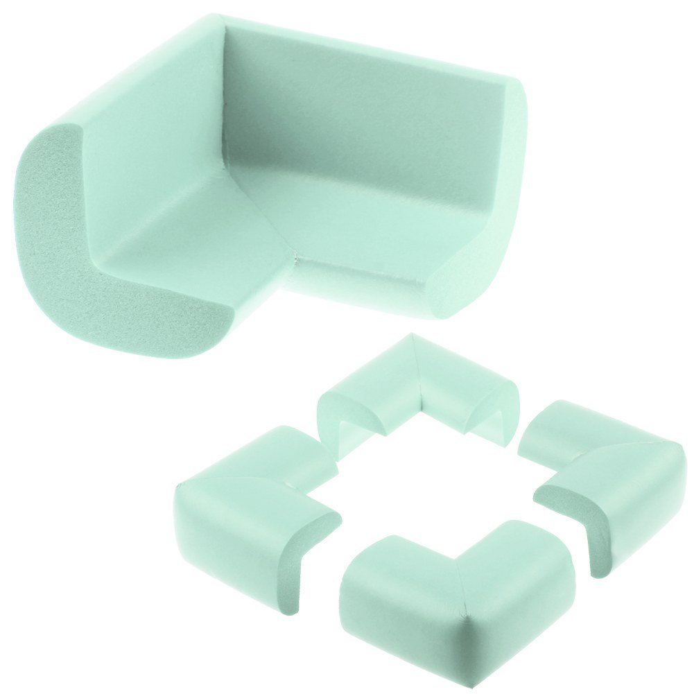 4Pcs Child Corner Edge Protectors Lovely Soft Safety Protection Cushion Guard COLOR LIGHT GREEN