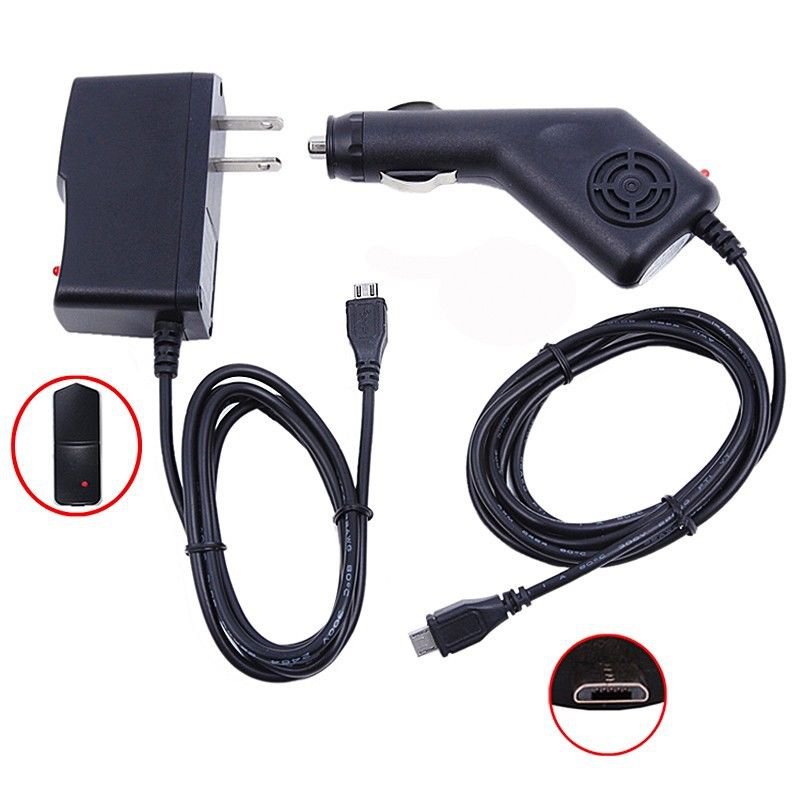2A DC Car Charger +AC Wall Power Adapter For Verizon Ellipsis TM 7 4G LTE Tablet NB9
