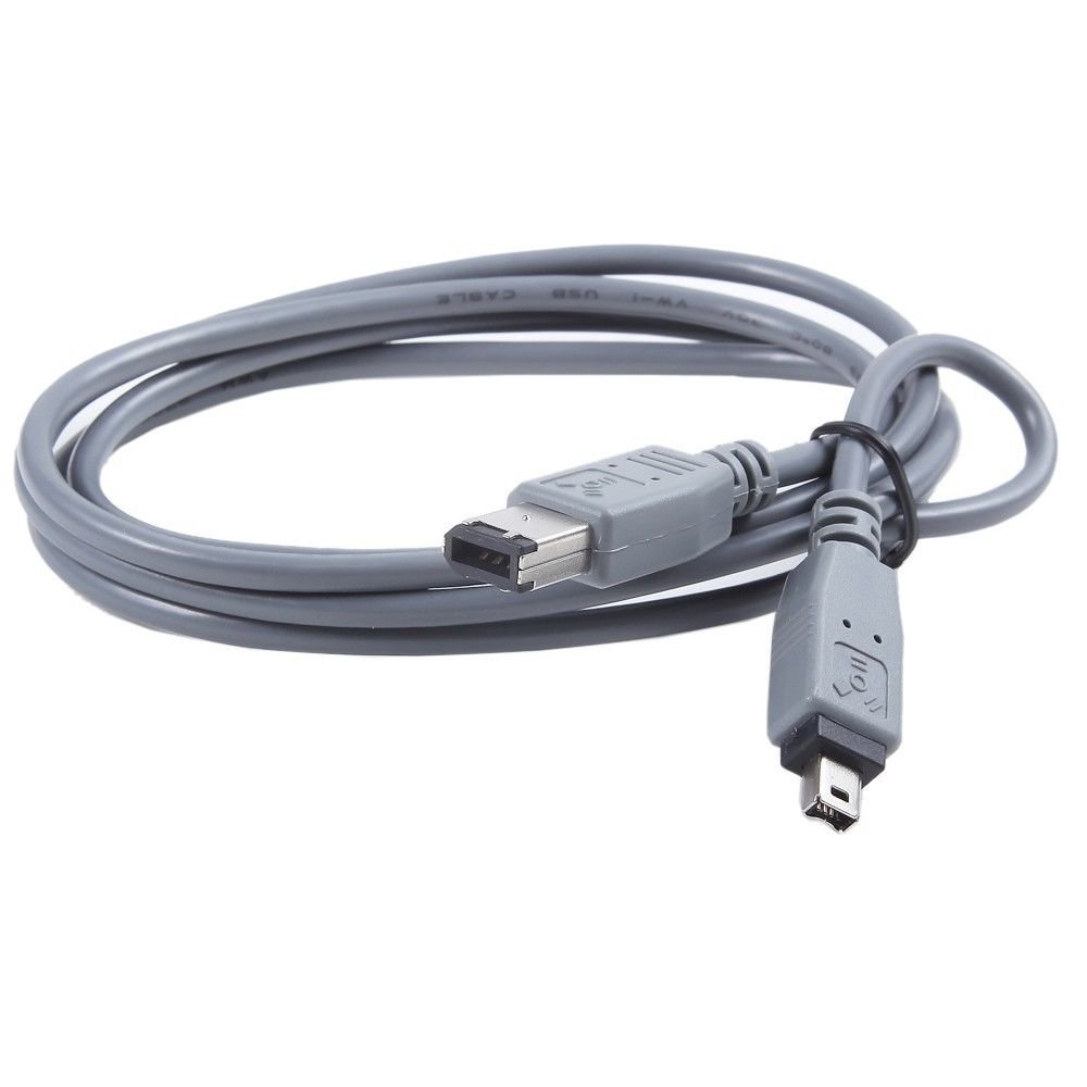 Firewire 6-4 P DV Video Cable Cord For Canon Vixia HV30 HV20 HV10 XM2 XM1 ZR100 JT2