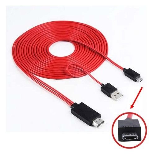 MHL HDMI TV Cable Adapter Micro USB For HTC One X XL S DROID Incredible 4G LTE VW6