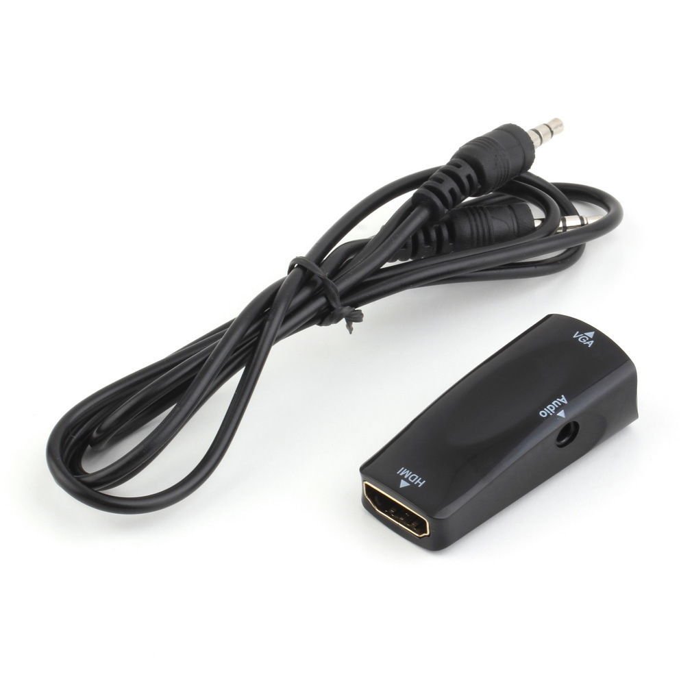 1080P HDMI Female to VGA Male Adapter Video Converter Cable for PC DVD HDTV VW1