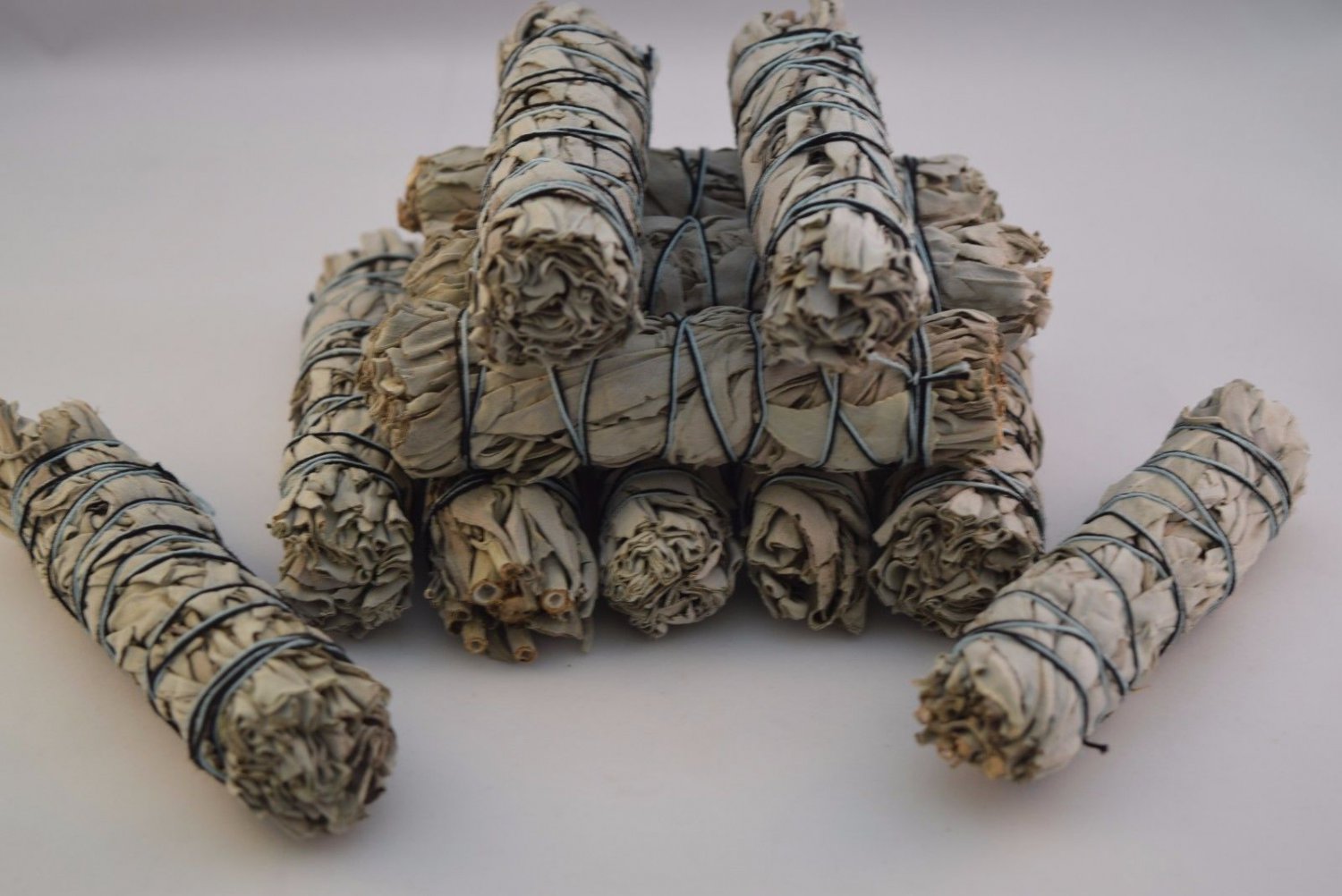 California White Sage Smudge Incense 4"- 4 1/2" Bundle (12 pcs) VW1