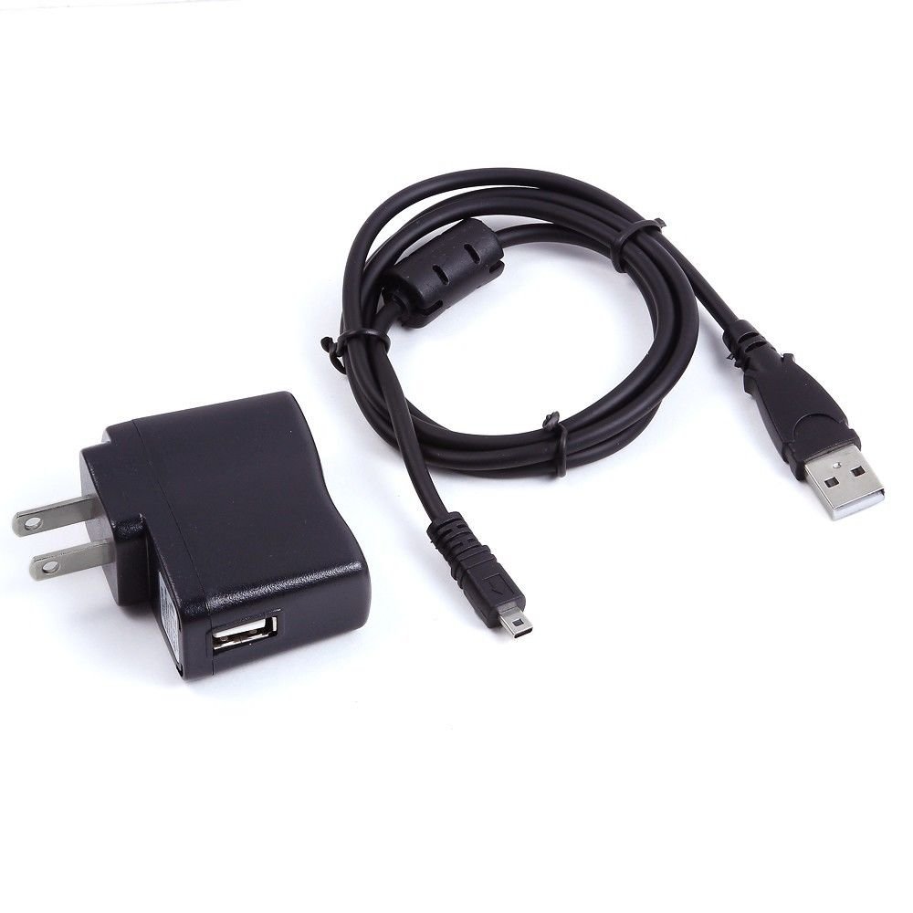 USB AC/DC Power Adapter Camera Battery Charger + PC Cord For Nikon Coolpix S205 V1