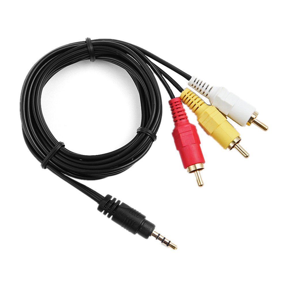 AV A/V Audio Video TV-OUT HDTV Cable Cord Lead For Toshiba Portable DVD Player V1