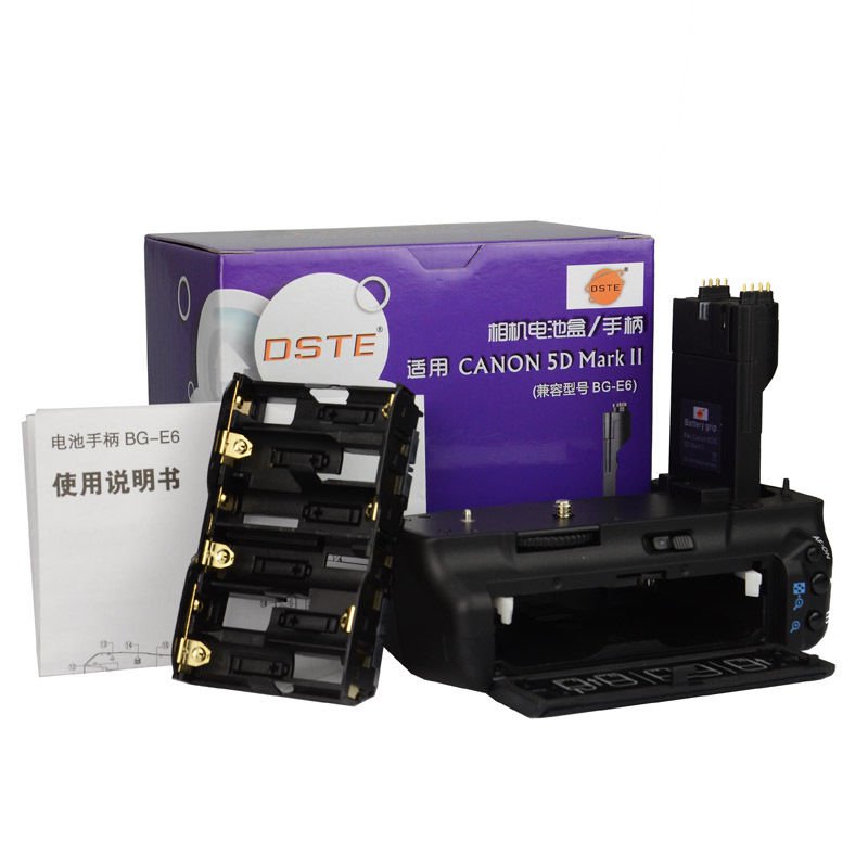 DSTE BG-E6 Vertical Battery Grip for Canon EOS 5D Mark II 5D2 Camera VW0