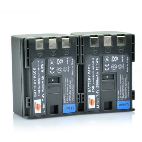 2PCS DSTE NB-2L14 Battery for Canon IVIS HG10 HV20 FV500 FVM20 FVM30 Camera VW0