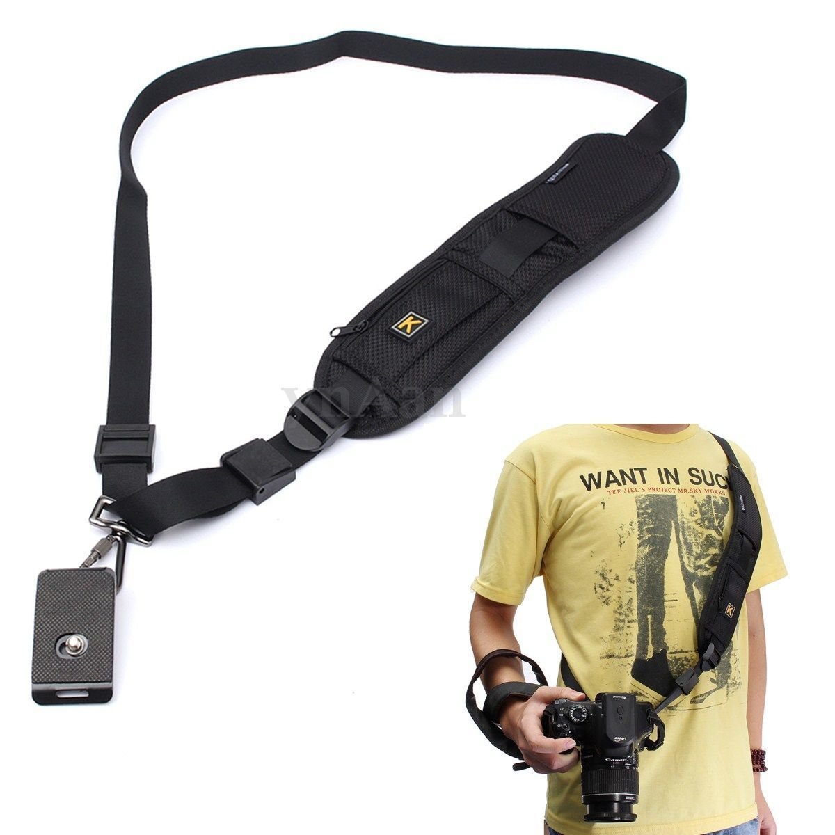 Quick Rapid Shoulder Sling Belt Neck Strap For Camera SLR/DSLR Canon Nikon Sony VW2