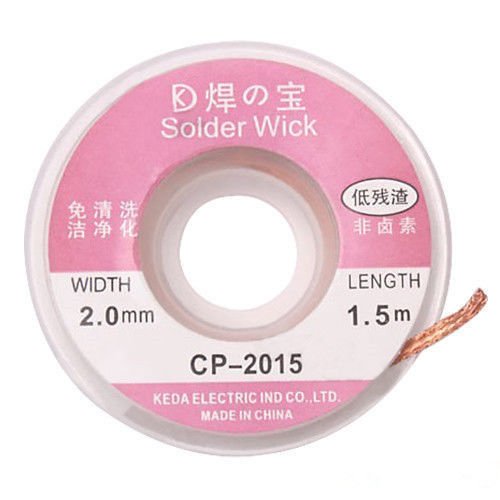 1 x Desoldering Braid Solder Remover Wick CP-2015 5 ft. 2.0mm VW2