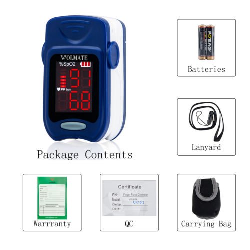Pulse Oximeter Finger Tip Pulse Blood Oxygen SpO2 Monitor FDA Approved AW3