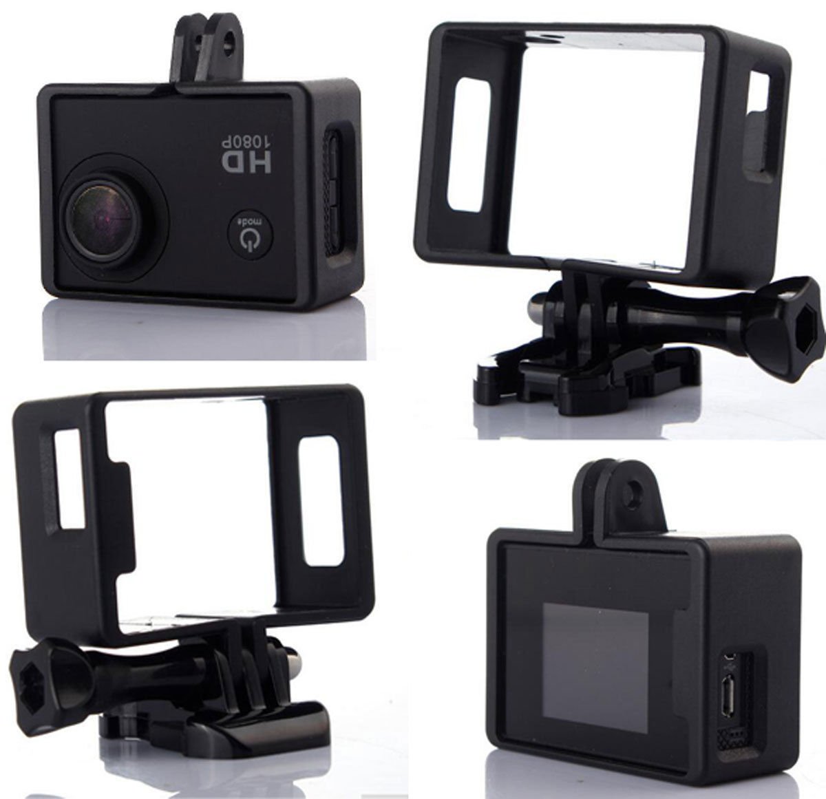 Camera Border Frame Mount Protective Housing Case Cover For SJ4000/SJ4000WIFI FR5