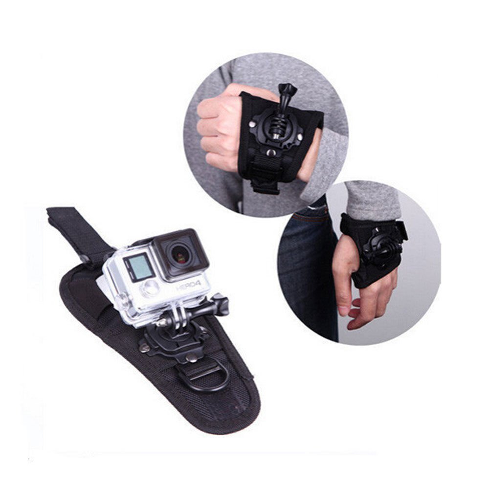Waterproof 360-degree Rotation Glove Wrist Hand Strap Band For Go Pro Hero SJCAM FR5