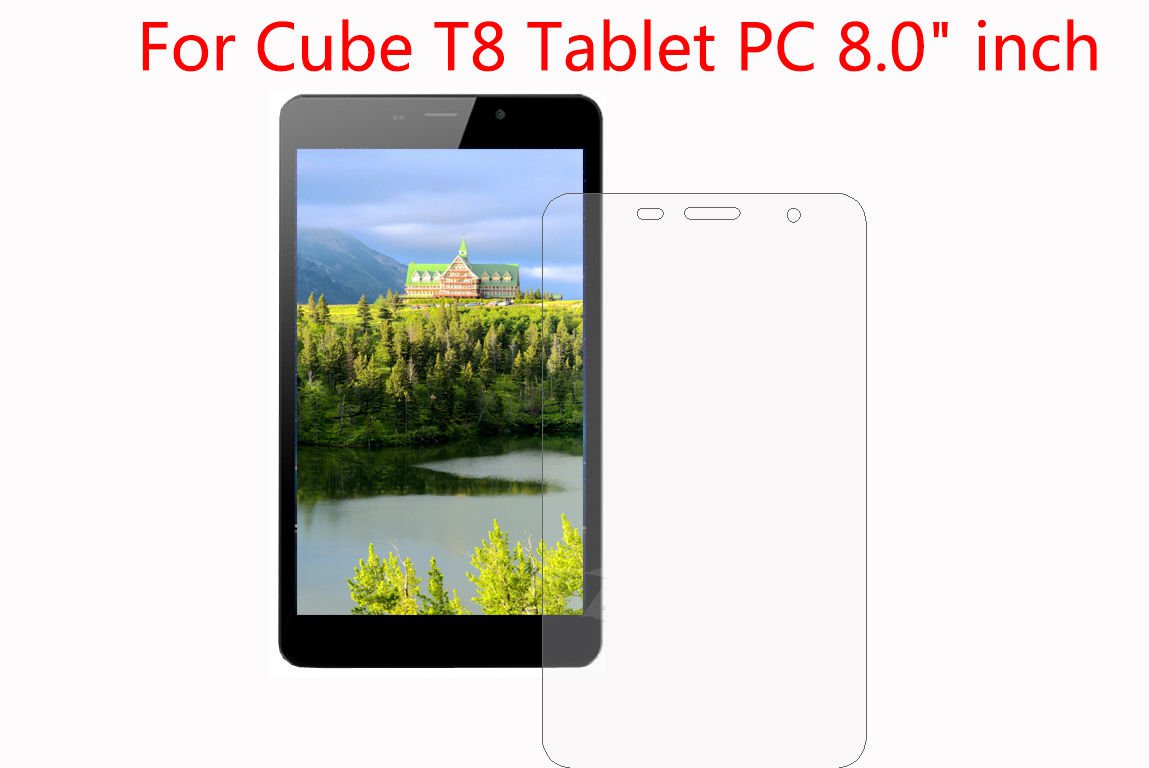 4pcs LCD Screen Protector Guard Shield Cover Film For Cube T8 Tablet 8.0" inch BT1
