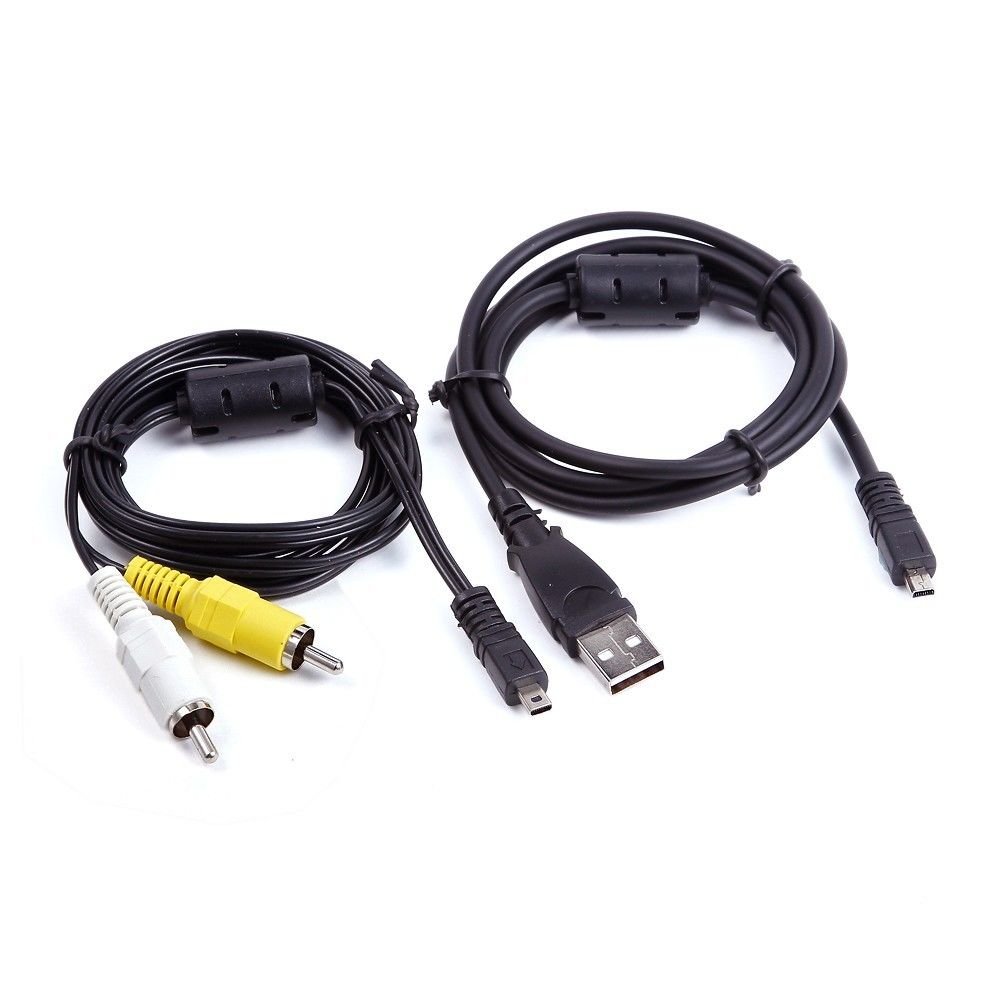 USB Data +A/V Audio Video TV Cable/Cord/Lead For Panasonic Lumix Camera DMC-TZ15 SA1
