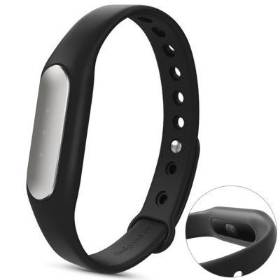 Original Xiaomi Mi Band 1S Heart Rate Wristband with White LED - BLACK 157998101