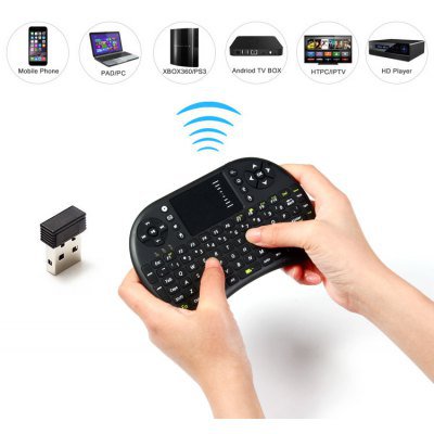 UKB - 500 - RF 2.4GHz Mini Wireless Keyboard with Touch Pad