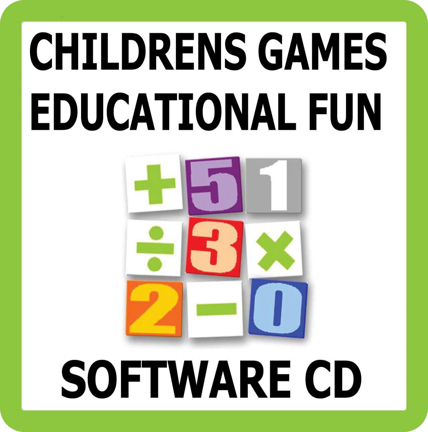 Childrens Fun Learning Educational Games Software CD Kids Learn Maths & English HG5