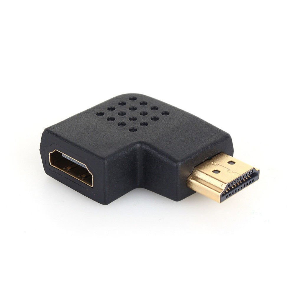 90 Degree Right Angle Male to Female Adapter Cable Connector HDMI HDTV