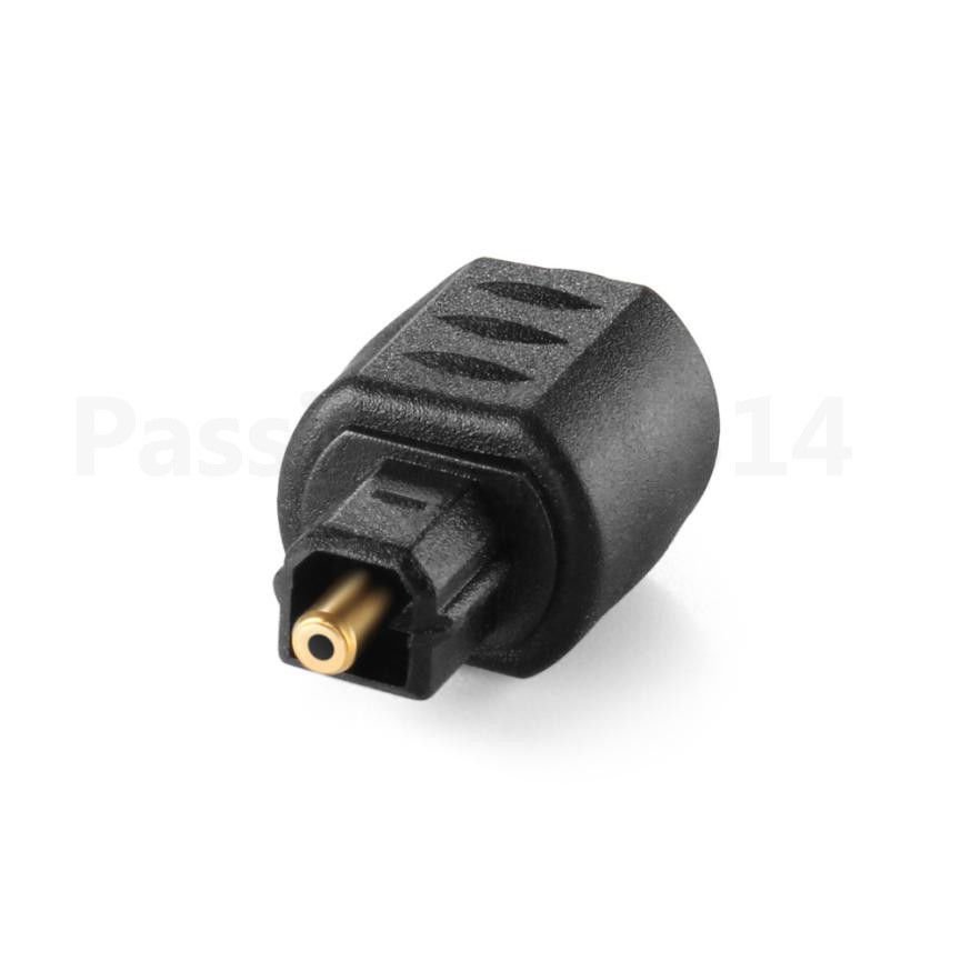 New Optical Audio Adapter 3.5mm Female Jack Plug to Digital Toslink Male