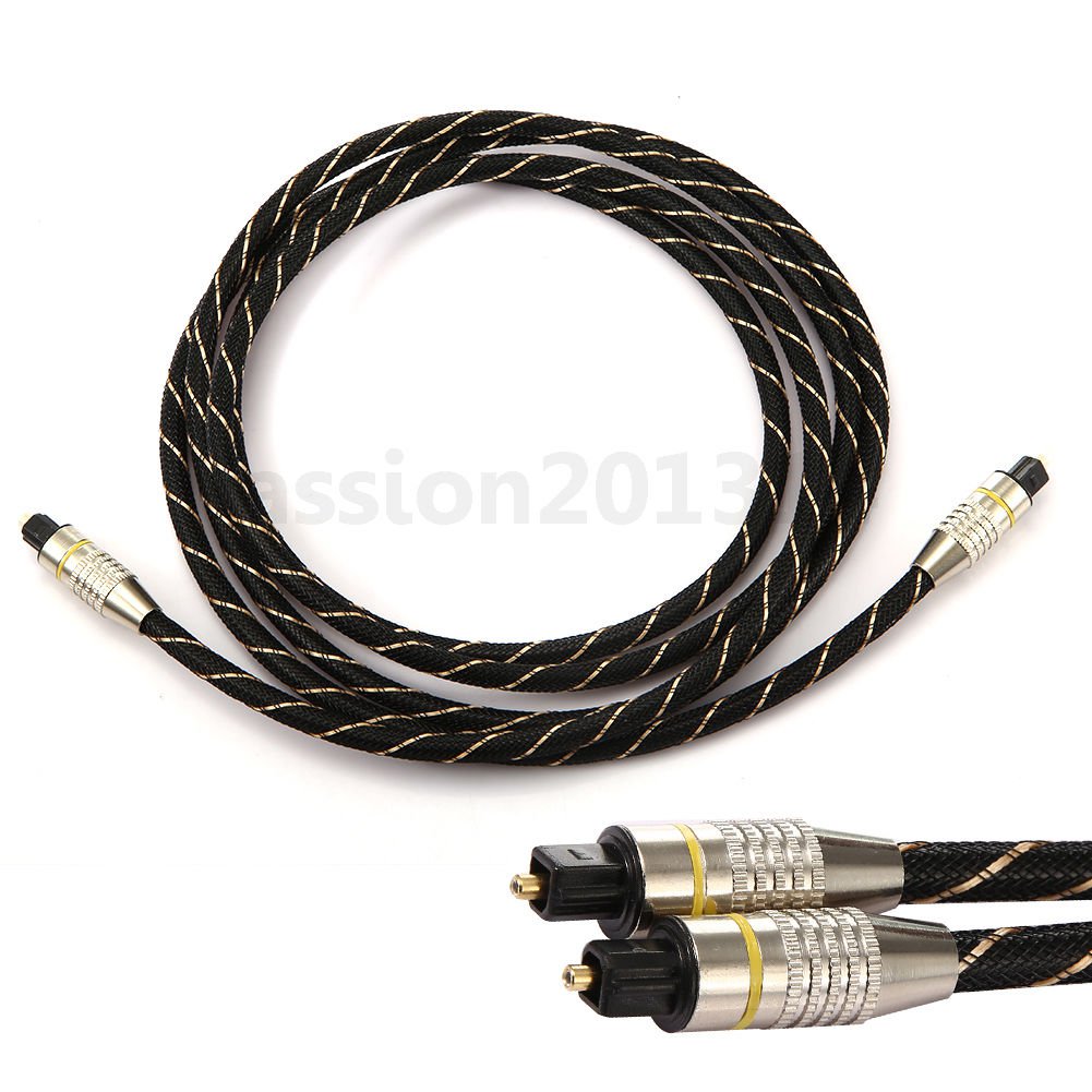 Digital Optical Audio Cable Fiber Optic Cable OD6.0 Toslink Cable for CD DVD