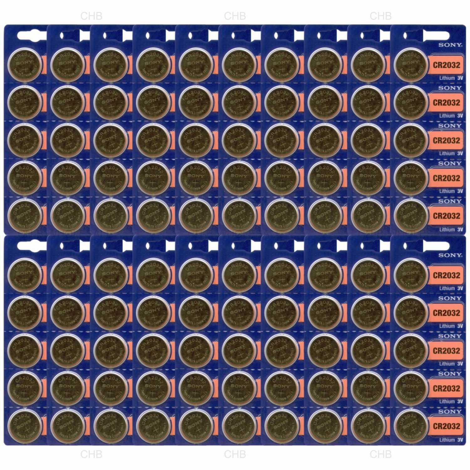 100 pc SONY CR2032 CR 2032 3V Lithium Batteries Expire 2029 (100 Coin Cells)