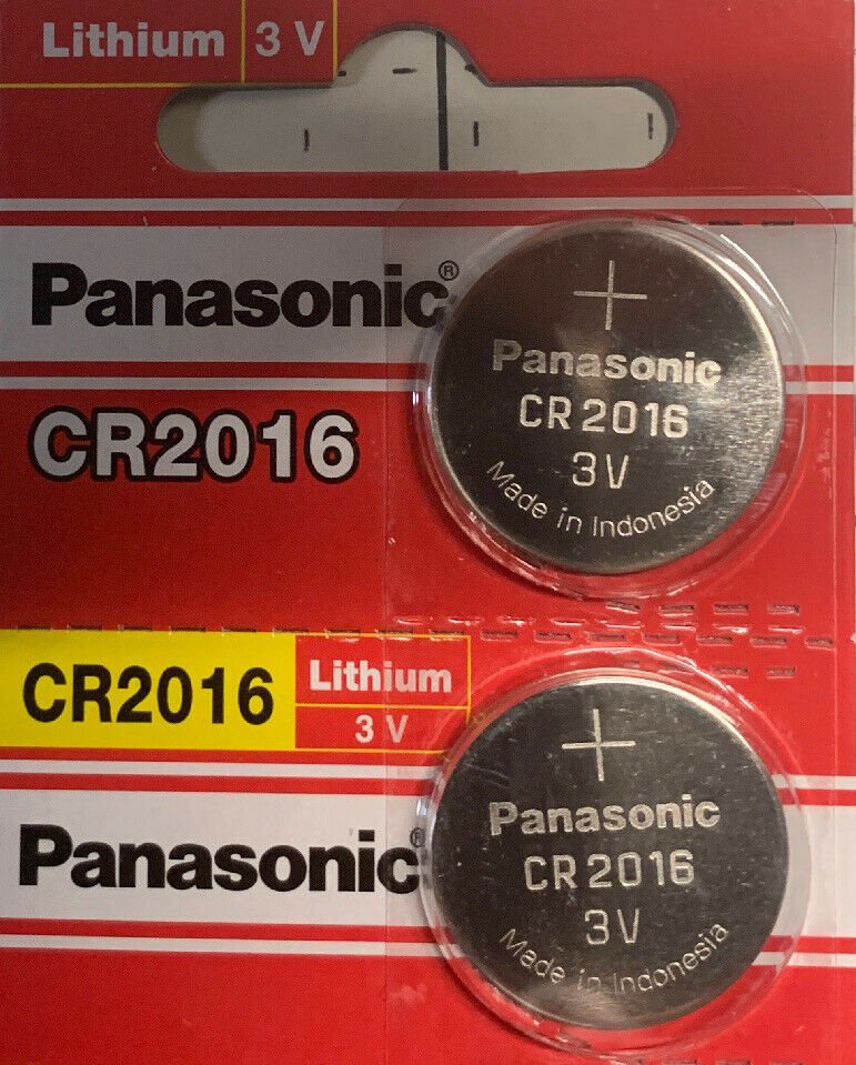 2 Panasonic CR2016 Battery 3V