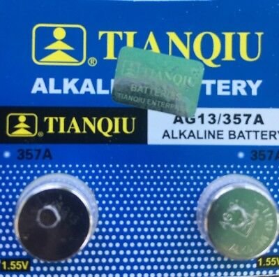 AG13 SR44 LR44 303 A76 357 1.5V Tianqiu Alkaline batteries 2 Qt.